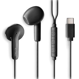 Ngs Auriculares Intrauditivos Cross Glide con Micrófono USB Tipo-C Negros